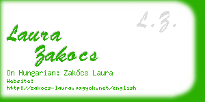 laura zakocs business card